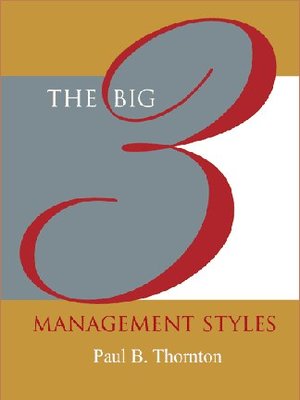 cover image of The Big 3 Management Styles